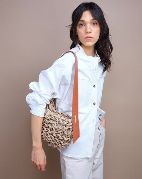 空【Montana】NYLON & LEATHER BAG 505B Mina leather bag | shop.alienina.com