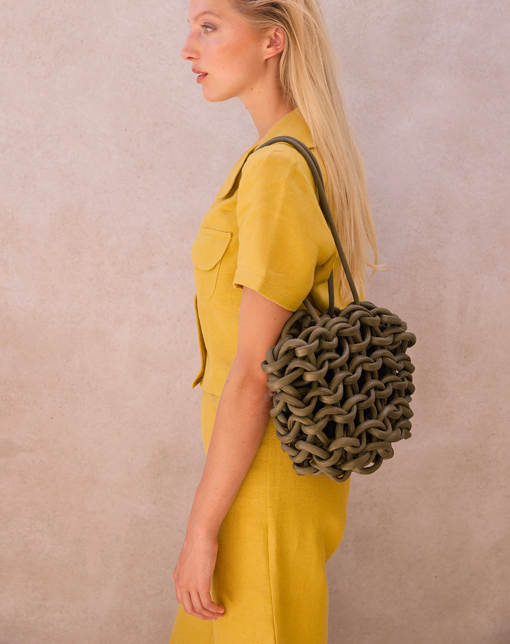 Julia bag waxed cotton rope | shop.alienina.com