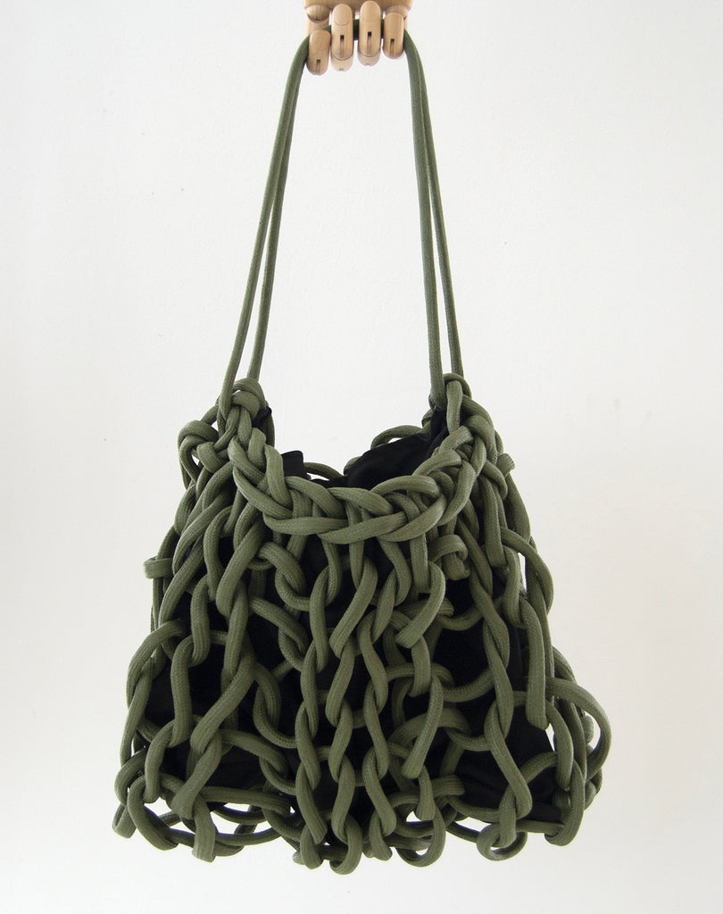 Lia bag waxed cotton rope