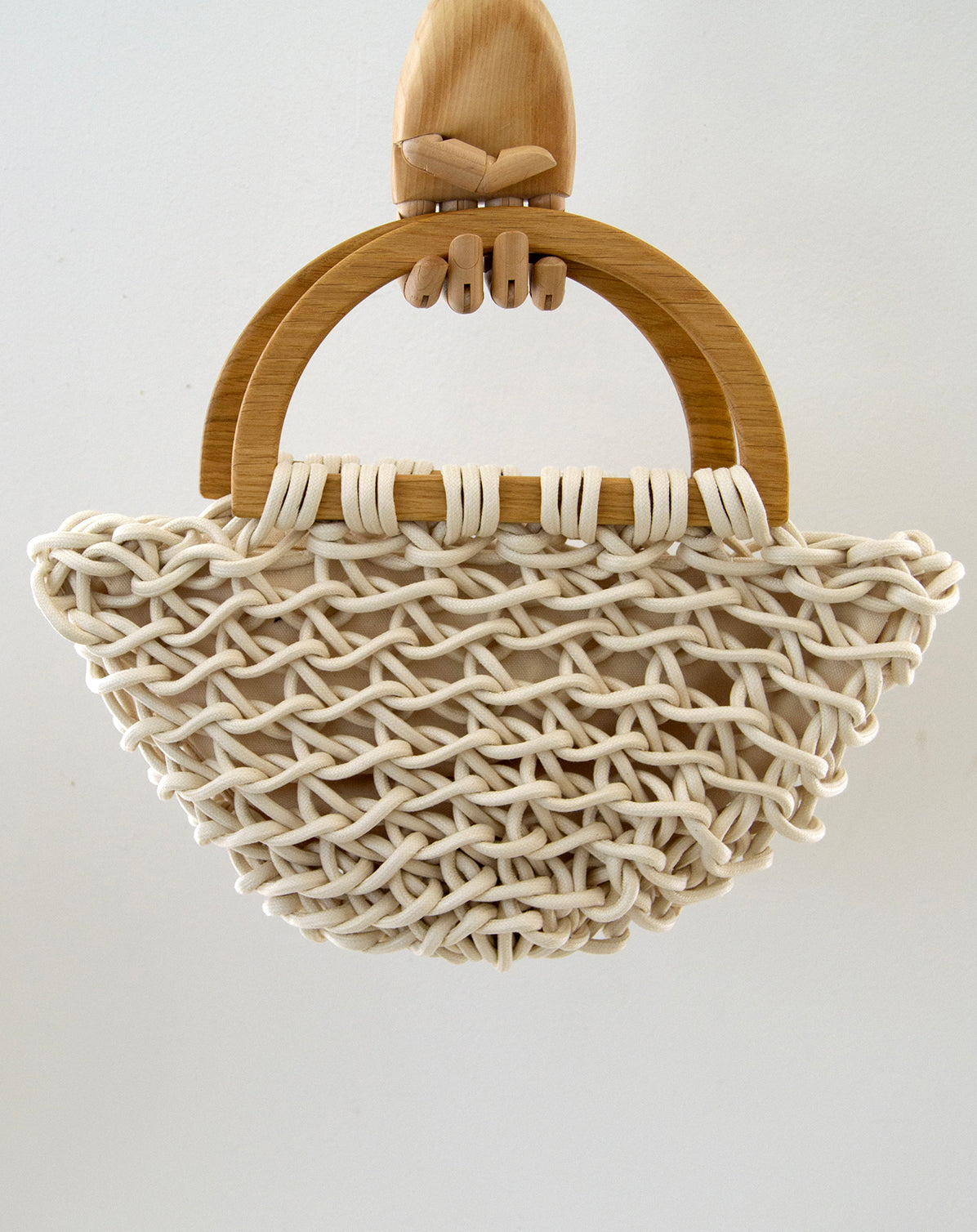 【美品】ALIENINA アリエニーナ MARGOTバッグ　ハンドバッグ　ウッド 美品】ALIENINA アリエニーナ MARGOTバッグ ハンドバッグ ウッド