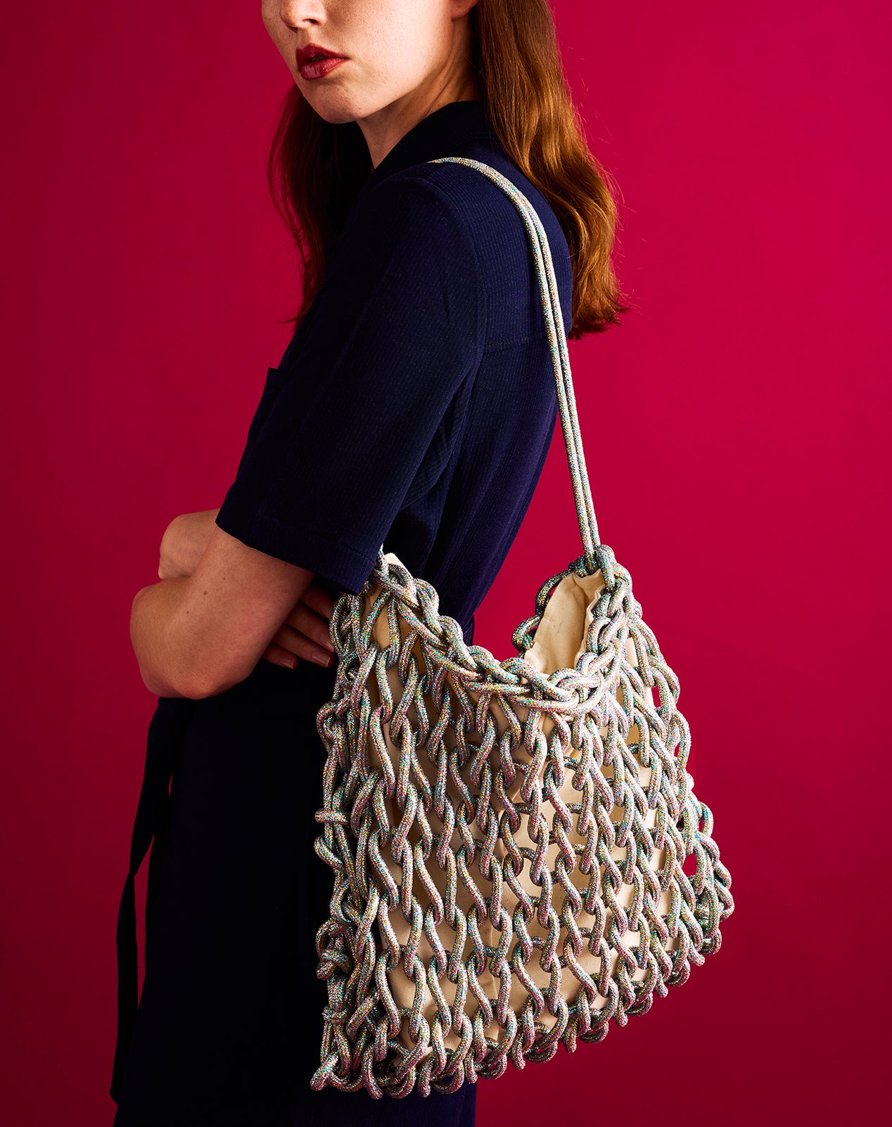 アリエニーナ alienina ロープバッグ ショルダーバッグ 茶 ブラウン Naira bag | shop.alienina.com