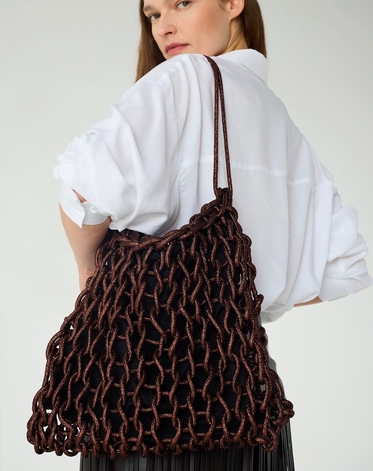 【美品】ALIENINA アリエニーナ MARGOTバッグ　ハンドバッグ　ウッド Margot bag waxed rope | shop.alienina.com