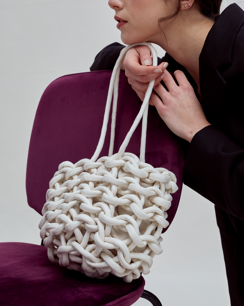 Julia bag waxed cotton rope